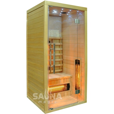 Инфракрасная кабина (сауна) SaunaMagic Glass RCS Micro