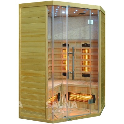 Инфракрасная кабина (сауна) SaunaMagic Glass RCS Corner Mini Инфракрасная кабина (сауна) SaunaMagic Glass RCS Corner Mini