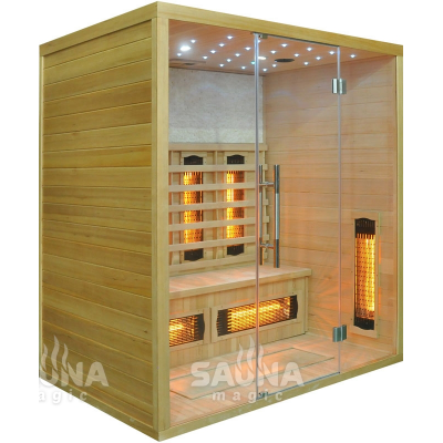 Инфракрасная кабина (сауна) SaunaMagic Glass RCS Maxi Инфракрасная кабина (сауна) SaunaMagic Glass RCS Maxi