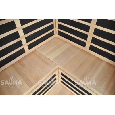 Инфракрасная кабина (сауна) SaunaMagic Glass CS Corner Mini Инфракрасная кабина (сауна) SaunaMagic Glass CS Corner Mini